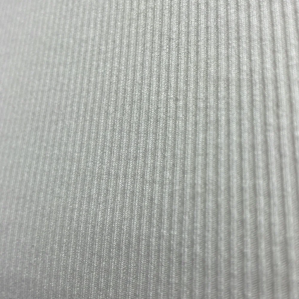White Ribbed Cropped Tank Top - Picture 5 of 13
